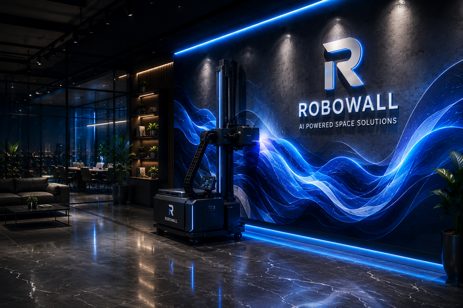 Robowall yapay zeka destekli UV duvar baskı uygulaması